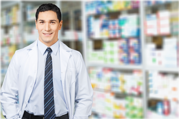 Pharmacy professional reviewing workforce plans